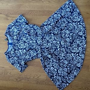 Forever 21 dress. Royal blues, black and white.